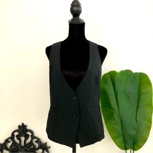 Express Button Front Blazer Vest